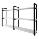 Ver imagem 6 de Prateleira Decorativa Elegante Organizadora Estilo Industrial Parede Sala Quarto Cozinha Branca