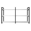 Ver imagem 7 de Prateleira Decorativa Elegante Organizadora Estilo Industrial Parede Sala Quarto Cozinha Branca