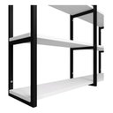 Ver imagem 3 de Prateleira Decorativa Elegante Organizadora Estilo Industrial Parede Sala Quarto Cozinha Branca