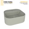 Cuba para Banheiro em Mármore Sintético Duna Cimento - Cozimax - 2