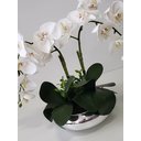 Ver imagem 5 de Arranjo Flor Orquídeas Artificiais Branca No Vaso Montado