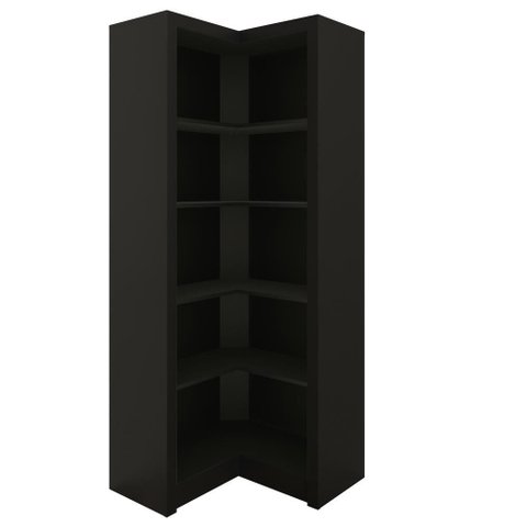 Armário Estante Aberto de Canto Me4132 Preto - Tecno