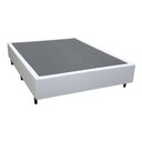 Ver imagem 1 de Cama Box Casal + Colchão Ortobom De Molas Freedom 66x138x188:Couro Branco