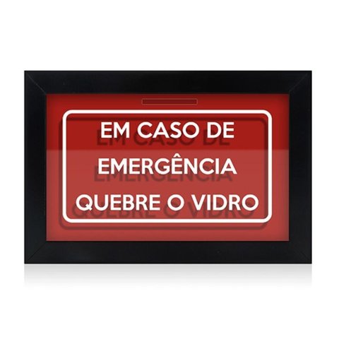 Cofre de Parede Quebre o Vidro
