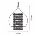 Ver imagem 3 de Lustre Pendente Taschibra Elisabeth 2 Rigato Transparente E27 Bivolt