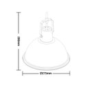 Ver imagem 2 de Lustre Pendente Taschibra Factory P Preto E27 Bivolt