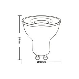 Lâmpada Led Taschibra Dicroica RGB Colorida 5W Bivolt GU10 com Controle - 2