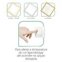 Ver imagem 2 de Painel de Led Taschibra Quadrado de Embutir 16W Dual Color Bivolt