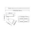 Ver imagem 2 de Trilho com 3 Spots LED Taschibra Direct 6W Bivolt Preto 6500K Luz Branca