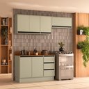 Ver imagem 1 de Cozinha Compacta 3 Peças 250045 com Tampo Koya Verde Oliva Politorno Móveis