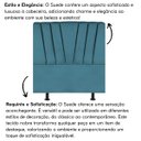 Ver imagem 5 de Cabeceira Estofada Cama Casal Queen Size 160 Cm Malu Suede:azul Turquesa
