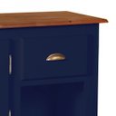 Ver imagem 2 de Gabinete para Banheiro 2 Portas 1 Gaveta e Nicho Dália 3058 - Azul Petróleo/imbuia Glazer