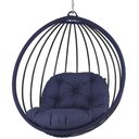 Ver imagem 2 de Balanço Suspenso Folha Corda Náutica e Alumínio Trama Original para Área, Jardim, Piscina