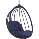 Ver imagem 1 de Balanço Suspenso Folha Corda Náutica e Alumínio Trama Original para Área, Jardim, Piscina