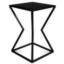 Ver imagem 6 de Mesa de Canto Lateral Alta Quadrada para Sala Austria - Preta