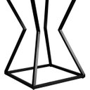 Ver imagem 3 de Mesa de Canto Lateral Alta Quadrada para Sala Austria - Preta