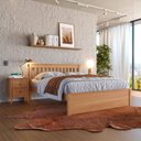 Ver imagem 1 de Cama de Casal Melita em Madeira Maciça de Pinus