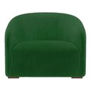 Ver imagem 2 de Kit 2 Poltronas Decorativa Julia Suede Verde - Lm Decor
