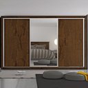 Ver imagem 3 de Guarda-Roupa Casal com Espelho 3 Portas de Correr Toronto
