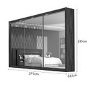 Ver imagem 4 de Guarda-Roupa Casal com Espelho 3 Portas Toronto