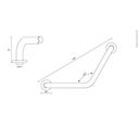 Ver imagem 3 de Barra de Apoio Angular 45 Cm Aço Inoxidável Blukit