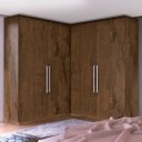 Ver imagem 2 de Guarda-Roupa Casal de Canto 4 Portas 4 Gavetas Viena