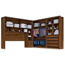 Ver imagem 3 de Guarda-Roupa Casal com Espelho 4 Portas com Cabeceira de Casal Firenze