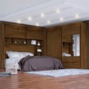 Ver imagem 2 de Guarda-Roupa Casal com Espelho 4 Portas com Cabeceira de Casal Firenze