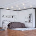 Ver imagem 2 de Guarda-Roupa Casal com Espelho 4 Portas com Cabeceira de Casal Firenze