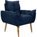 Ver imagem 1 de Poltrona Decorativa Opala Suede Azul
