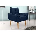 Ver imagem 2 de Poltrona Decorativa Opala Suede Azul