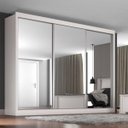 Ver imagem 2 de Guarda-Roupa Casal com Espelho 3 Portas Napoli