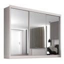 Ver imagem 3 de Guarda-Roupa Casal com Espelho 3 Portas Napoli