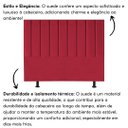 Ver imagem 5 de Cabeceira Estofada Cama Solteiro 100 Cm Lídia Suede e Frame Vermelho