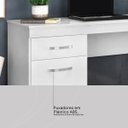 Ver imagem 4 de Mesa Escrivaninha Vitoria 1,20 M 1 Porta 1 Gaveta - Escritório Home Office - Demobile:branco