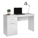 Ver imagem 2 de Mesa Escrivaninha Vitoria 1,20 M 1 Porta 1 Gaveta - Escritório Home Office - Demobile:branco