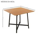 Ver mais imagens de Conjunto Sala de Jantar 90x90 Ilhabela 4 Cad Preto C- Creme