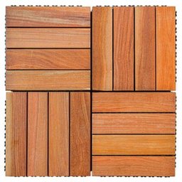 Kit Deck em Placa de Madeira Modular Base Plástica 30x30cm com 25 Placas Madersilva - 2