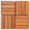 Kit Deck em Placa de Madeira Modular Base Plástica 30x30cm com 25 Placas Madersilva - 2