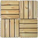 Ver imagem 2 de Kit Deck em Placa de Madeira Modular Base Plástica 30cmx30cm com 25 Placas Madersilva