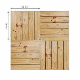 Kit Deck em Placa de Madeira Modular 50cmx50cm com 12 Placas Madersilva - 5