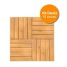 Kit Deck em Placa de Madeira Modular 50cmx50cm com 12 Placas Madersilva - 3