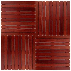 Kit Deck em Placa de Madeira Modular 50cmx50cm com 12 Placas Madersilva