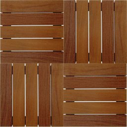 Kit Deck em Placa de Madeira Modular 50x50cm com 12 Placas Madersilva - 2