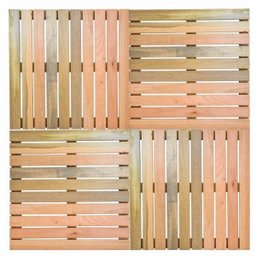 Kit Deck em Placa de Madeira Modular 50x50cm com 12 Placas Madersilva - 2