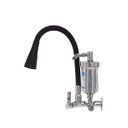 Ver imagem 2 de Torneira Filtro Gourmet Flexível Cozinha Parede Cone Preto Del Metais