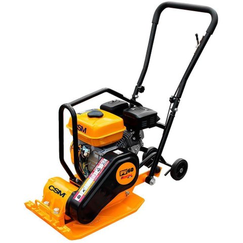 Placa Vibratoria Compactadora a Gasolina Csm Pv60 com Motor Lifan 7hp 4t 500x360