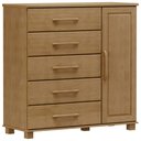 Ver imagem 6 de Cômoda Sapateira para Quarto Closet 5 Gavetas 1 Porta Zahav F06 Freijó - Lyam Decor