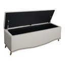 Ver imagem 5 de Calçadeira Sapateira Baú Holanda 0,90 Linho Carvalho - Star Confort