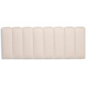 Ver imagem 3 de Cabeceira Queen Kit 8 Placas Modelo Arredondada - Suede Creme / Off White